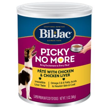 Bil-Jac Picky No More Pate Adult Wet Dog Food - Chicken & Chicken Liver, 13 oz