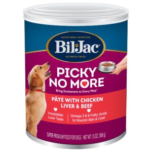 Bil-Jac Picky No More Pate Adult Wet Dog Food - Chicken Liver & Beef, 13 oz
